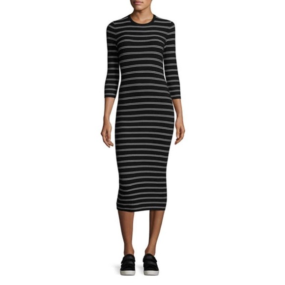 Theory Dresses & Skirts - Theory Delissa B Prosecco Striped Midi Dress, Black/White